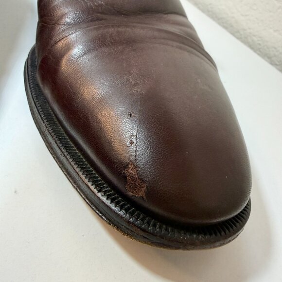 Bruno Magli Maioco Oxford Dress Shoes Brown Italy Nappa Leather Size 12 ret $395 - Picture 9 of 16